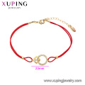 75539 xuping última moda venda quente com 14k banhado a ouro pulseira atacado